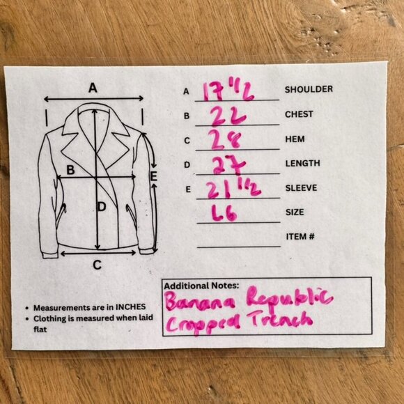 Banana Republic Tie Front Short Flowy Trench Overshirt - Picture 8 of 9